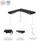 Bestar Bestar Viva 72W L-Shaped Standing Desk in black & white 19420-18 - alternate 5